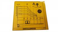 Dhollandia Load Centre Diagram Sticker 1500kg - 3000kg  EF0518.B