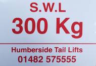 300kg SWL Label HTLSWLA