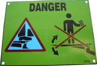 Safety Plate - Yellow Danger AN576122