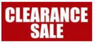 **CLEARANCE SALE**